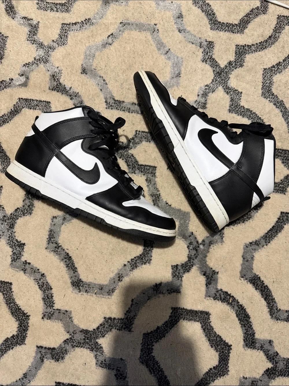 Nike Dunk High Panda Black White Men’s Size 12
